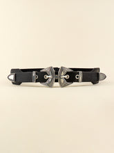 Double Buckle PU Leather Belt