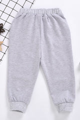Kids Panda Graphic Joggers with Pockets