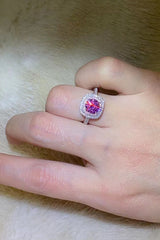 1 Carat Moissanite Two-Tone Ring